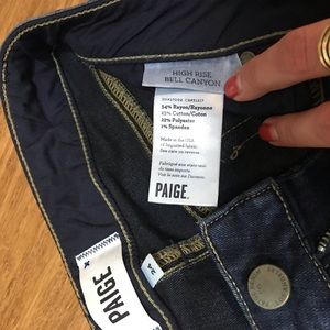 Paige Bell Canyon High Rise Jeans (size 24)